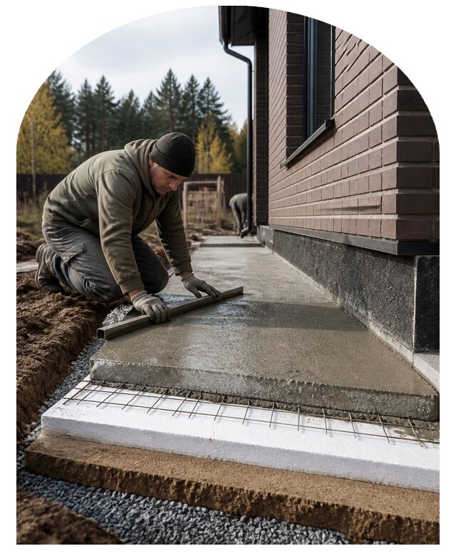 Утепленная отмостка в Керчи по цене от 6638 р. | Метпроект-Крч